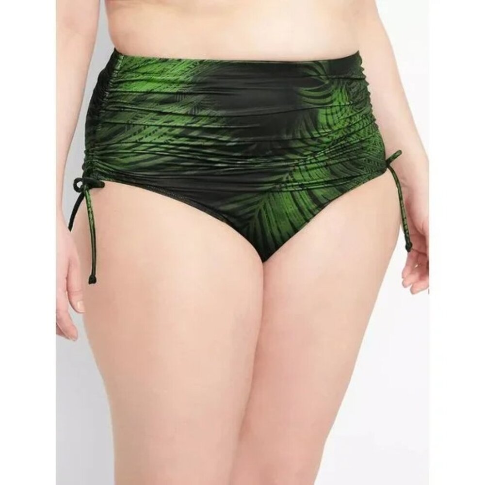 Lane Bryant Cacique Convertible High Waist Swim Brief 28